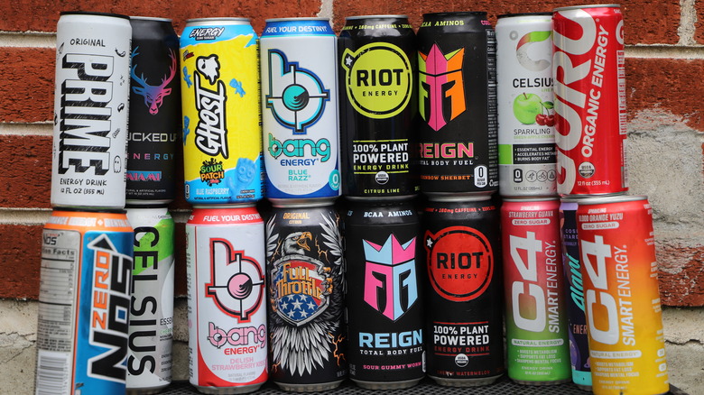 Grouping of energy drinks