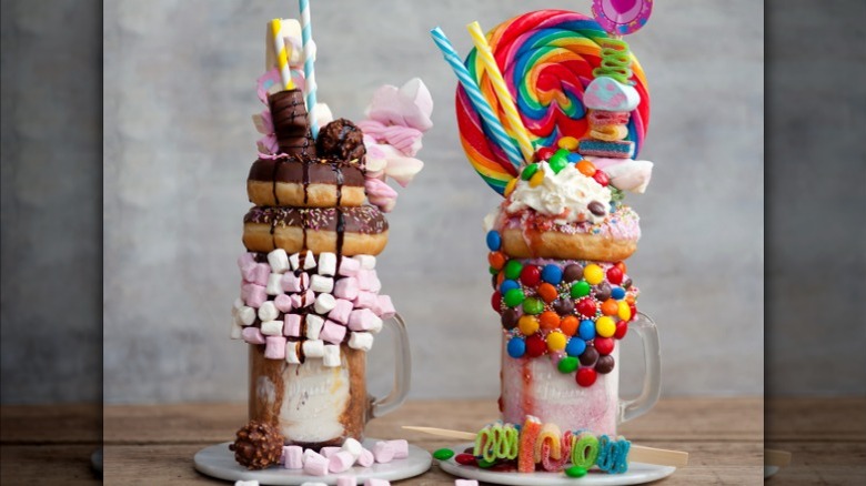 Two extreme milkshakes