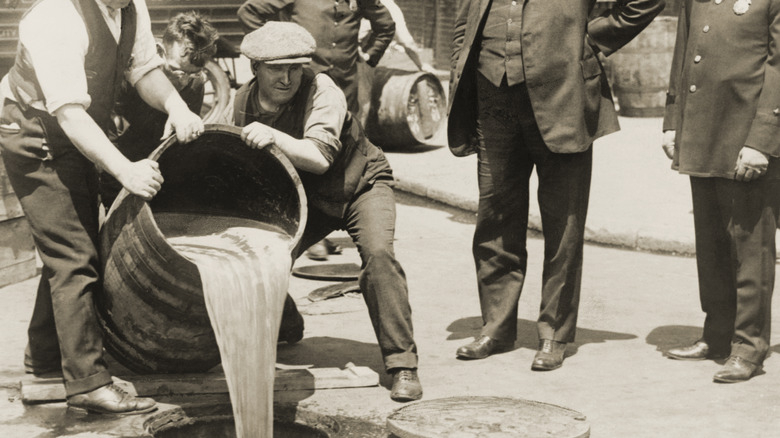 liquor destroyed during Prohibition