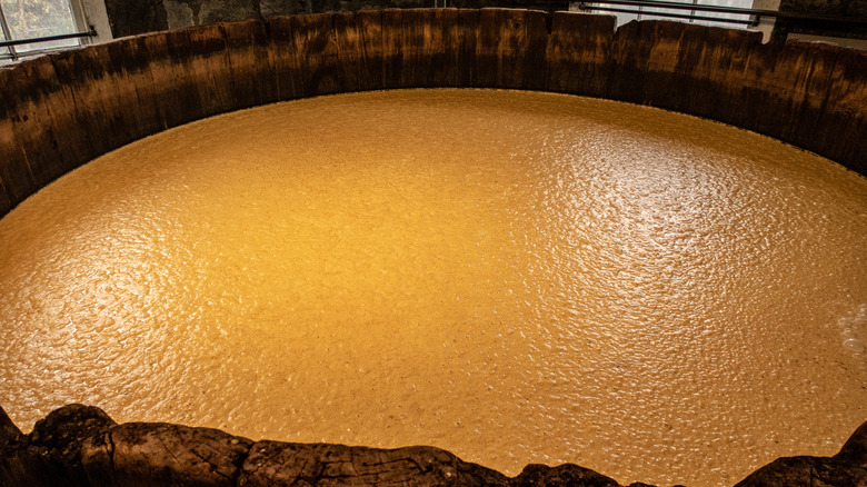 bourbon mash tank