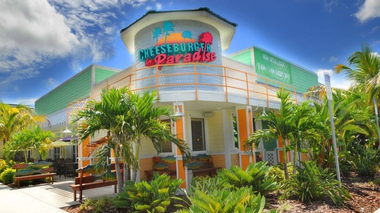 Front of Cheeseburger in Paradise restaurant in Florida