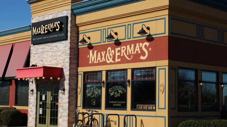 Front of Max & Erma's restaurant