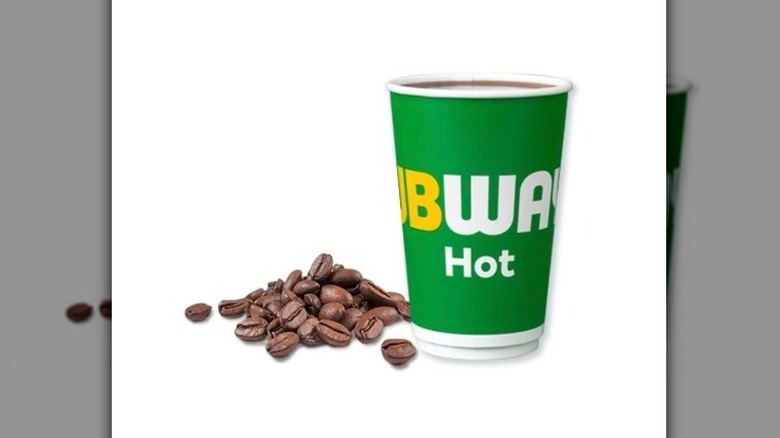 Subway coffee cup