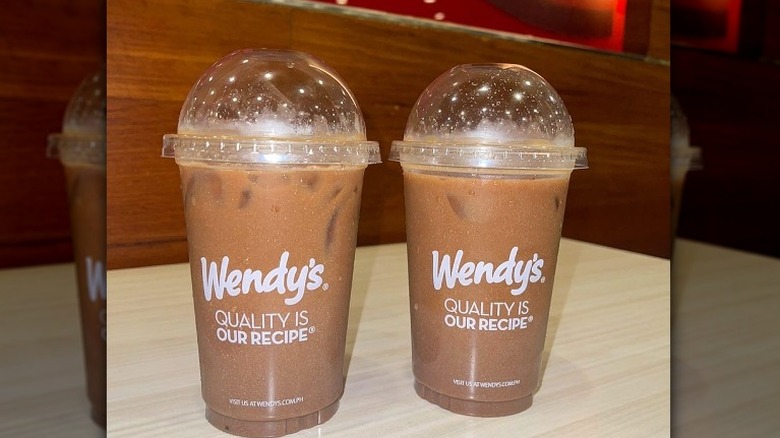 two Wendy's coffees