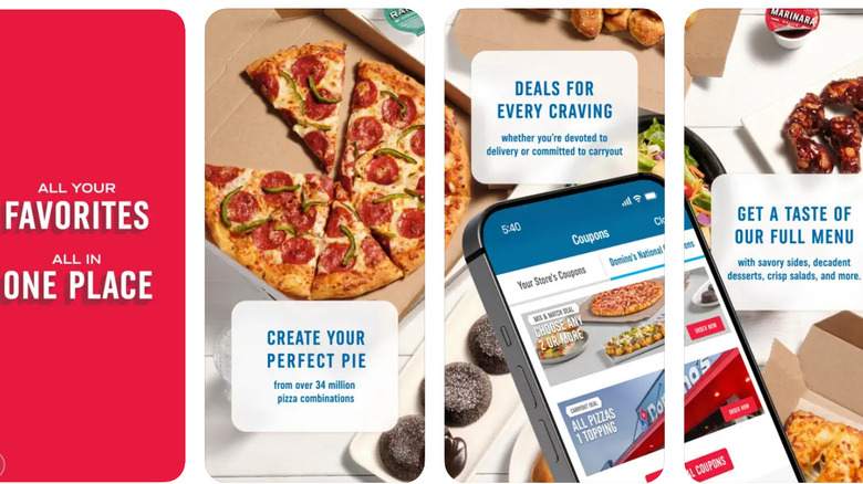 Domino's app features