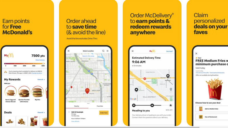 McDonalds App screenshots