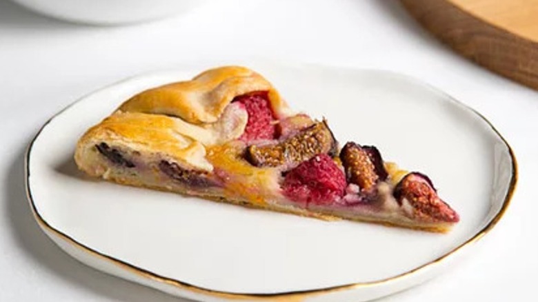 Fig and raspberry galette 