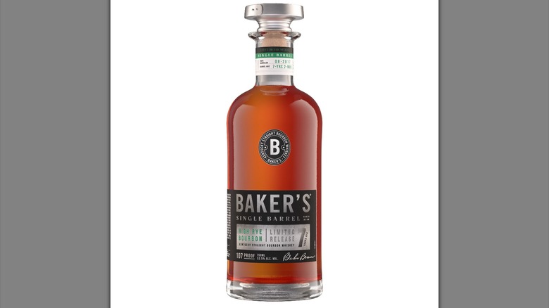 Baker's high-rye bourbon bottle