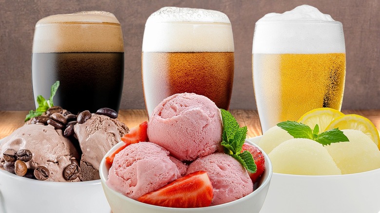 Beers with ice cream