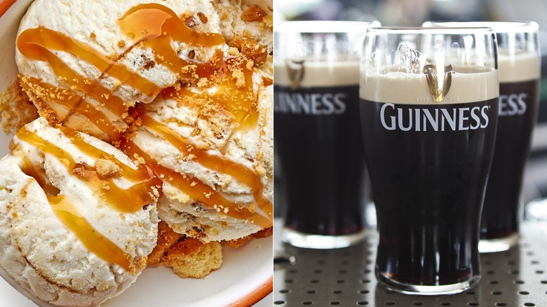 Maple ice cream and Guinness