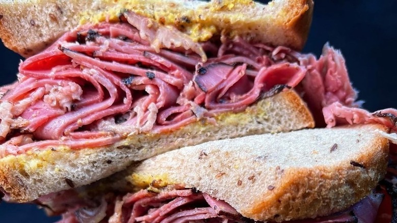 Attman's pastrami sandwich