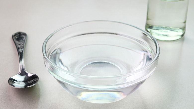 vinegar in a glass bowl