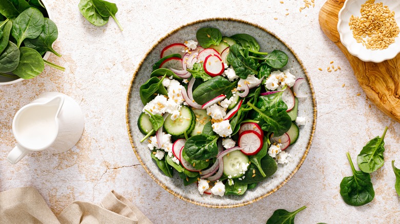 cucumber salad with feta cheese