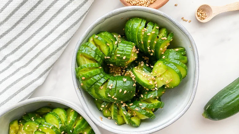 spicy Korean cucumber salad