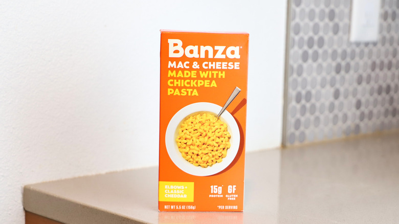 Banza mac and cheese on counter 