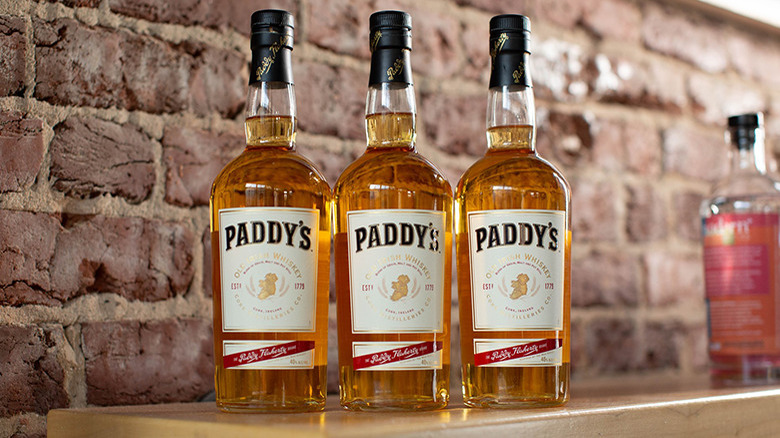 Bottles of Paddy's Irish Whiskey