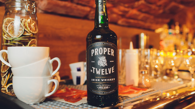 Bottle of Proper Twelve whiskey