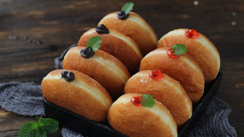 Italian bomboloni doughnuts