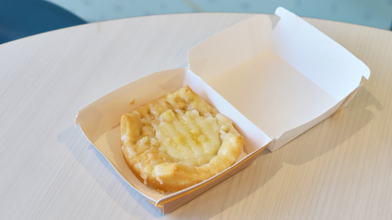 McDonald's cheese danish on table