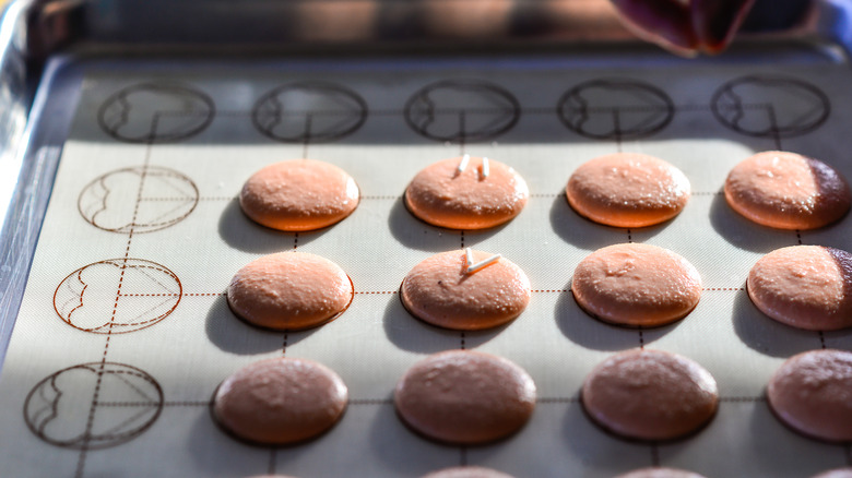 tray of macaroons