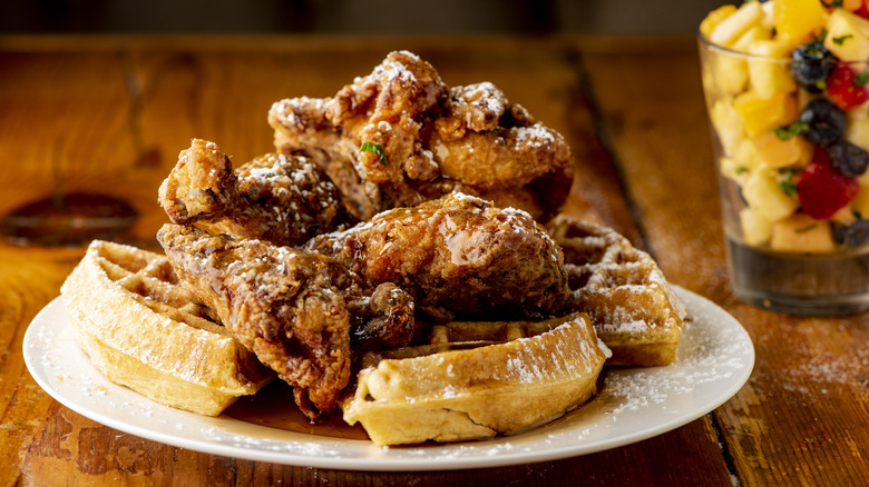 Chicken and waffles