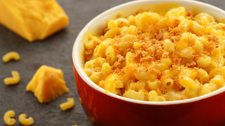 Bowl of mac and cheese