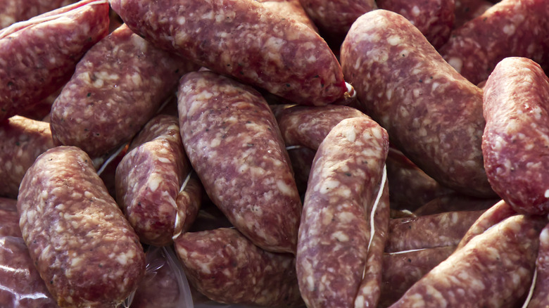 Wild boar sausages