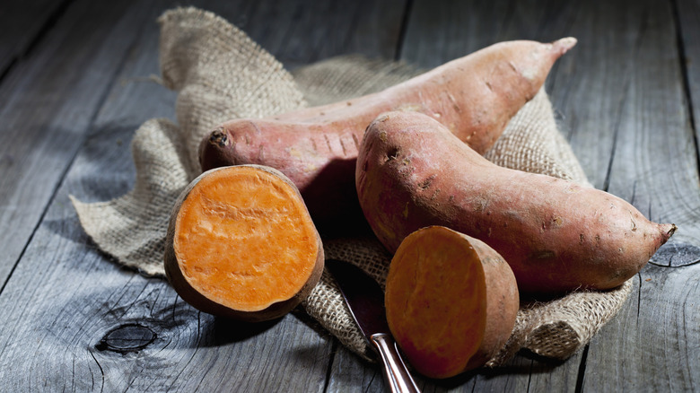 Sweet potato in bowl