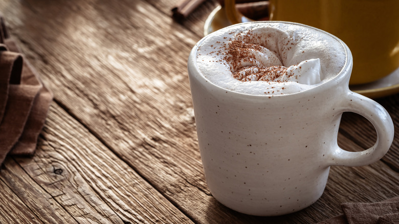 Hot chocolate with whipped cream