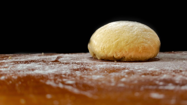 Ball of resting pasta dough