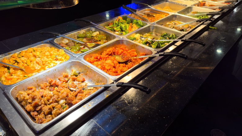 A wide selection of buffet options