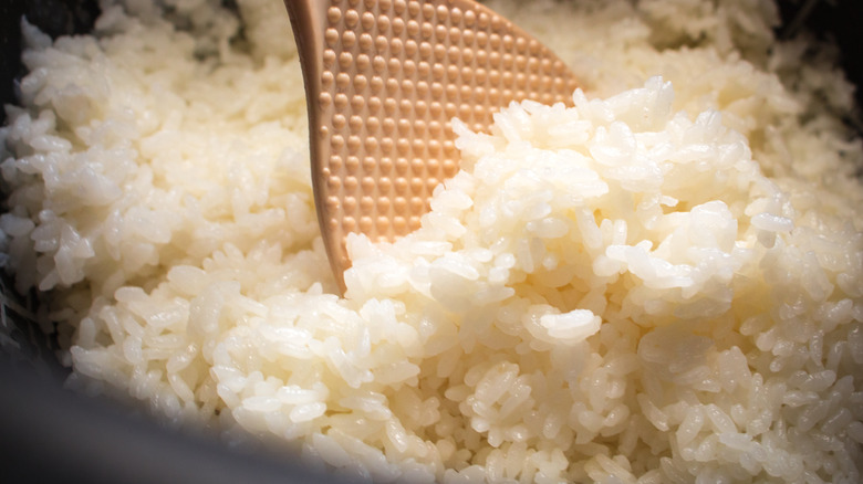 Rice in cooker