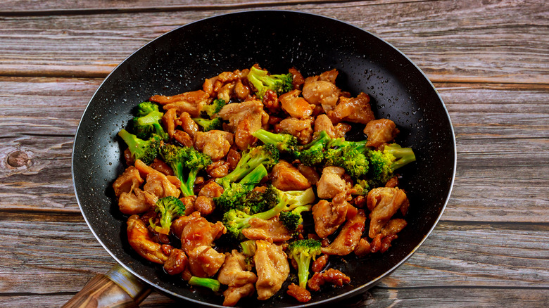 Chicken and broccoli 