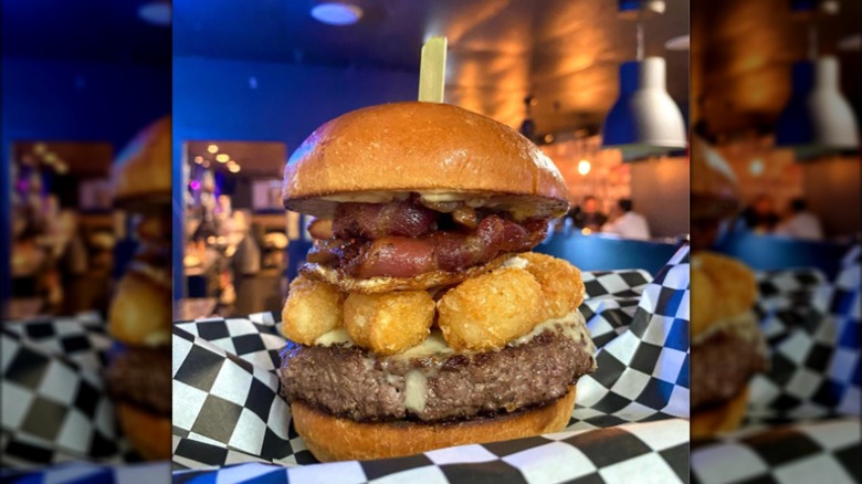The Sunday Morning burger at Hidden Spot
