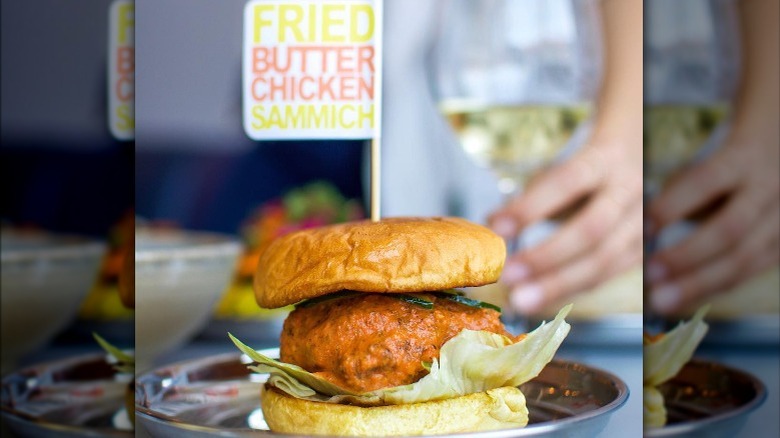 Fried Butter Chicken Sandwich 