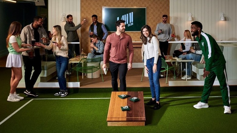 shuffleboard courts inside