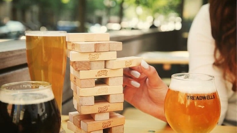 beers and Jenga