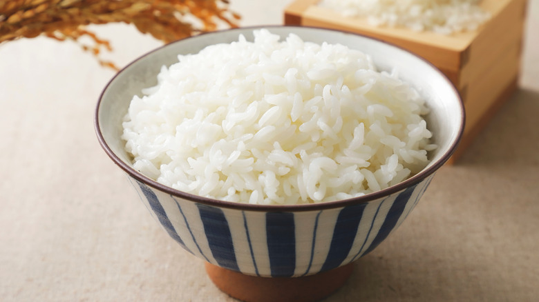 Bowl of white rice