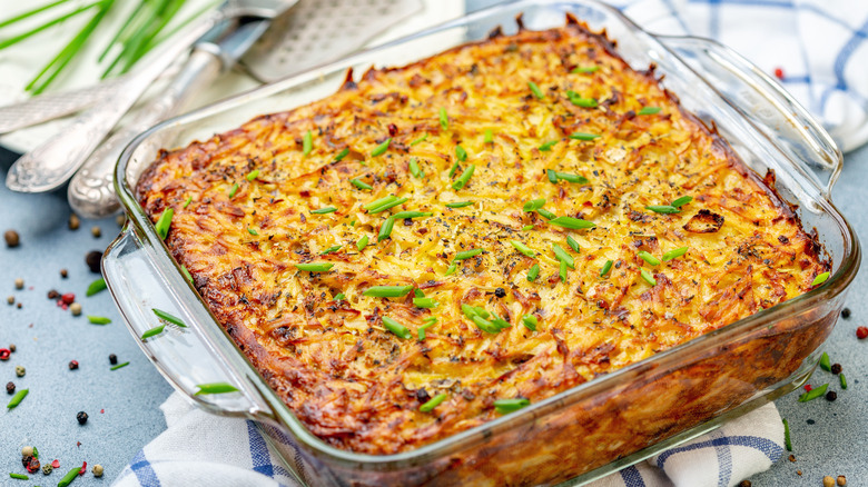 potato kugel with chives