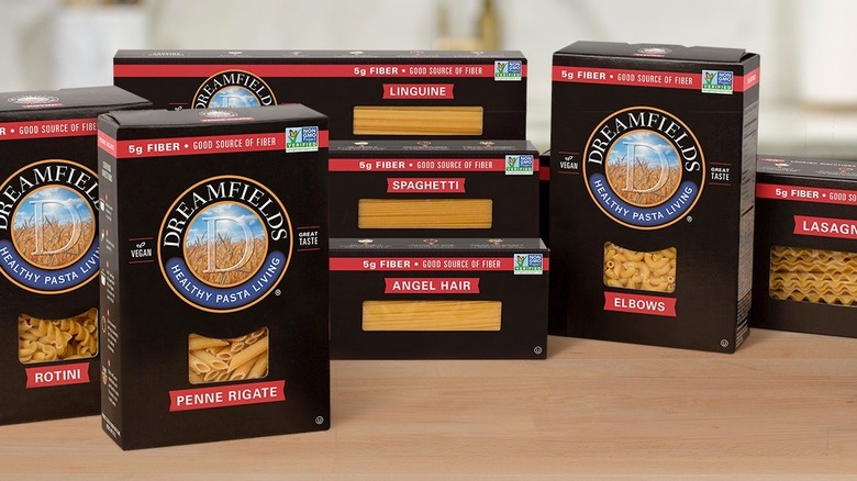 Dreamfields pasta products on table