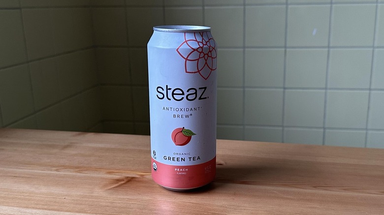 Steaz peach green tea