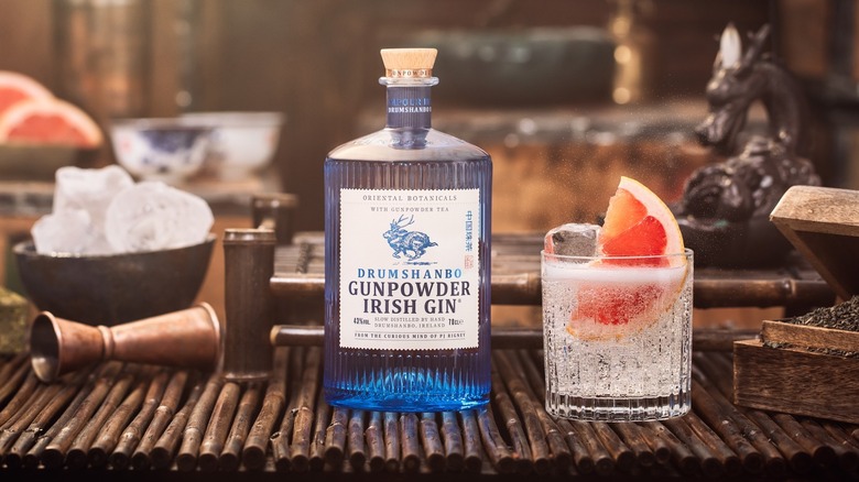 Bottle of Drumshanbo Gunpowder Irish Gin