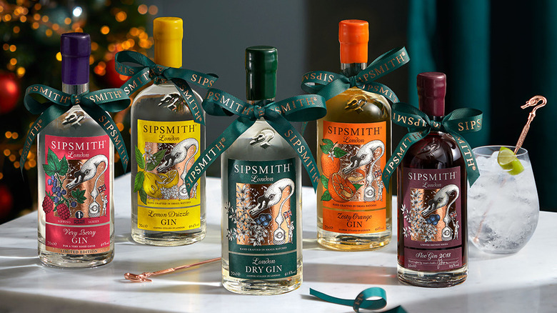 Lineup of Sipsmith Gin products