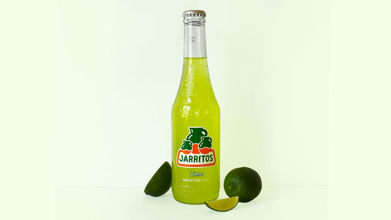 Jarritos Lime soda bottle