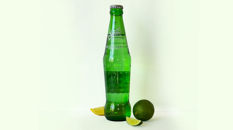 Mexican Sprite glass soda bottle