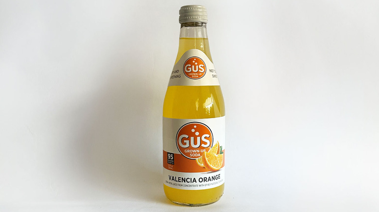 Bottle of GuS orange soda