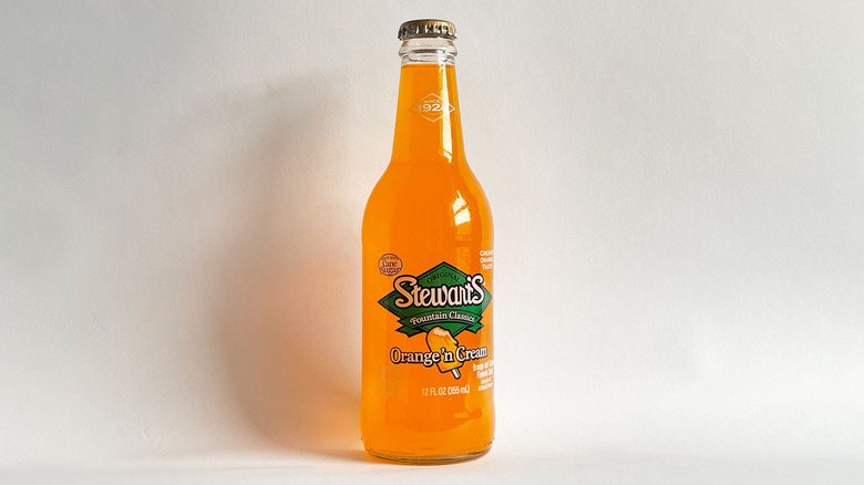 Bottle of Stewart's orange soda