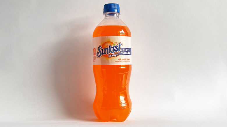 Bottle of Sunkist Orange Zero