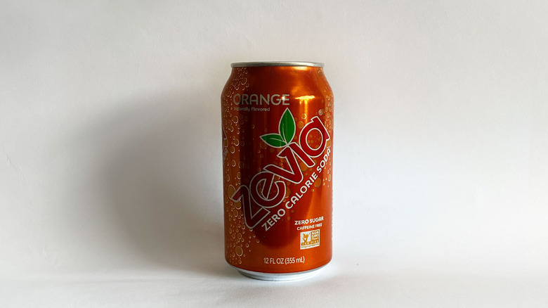 Can of Zevia Orange soda