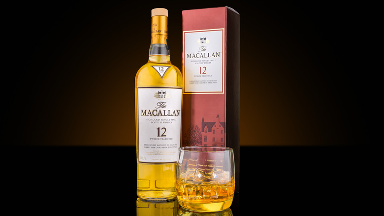 The Macallan 12-Year with glass